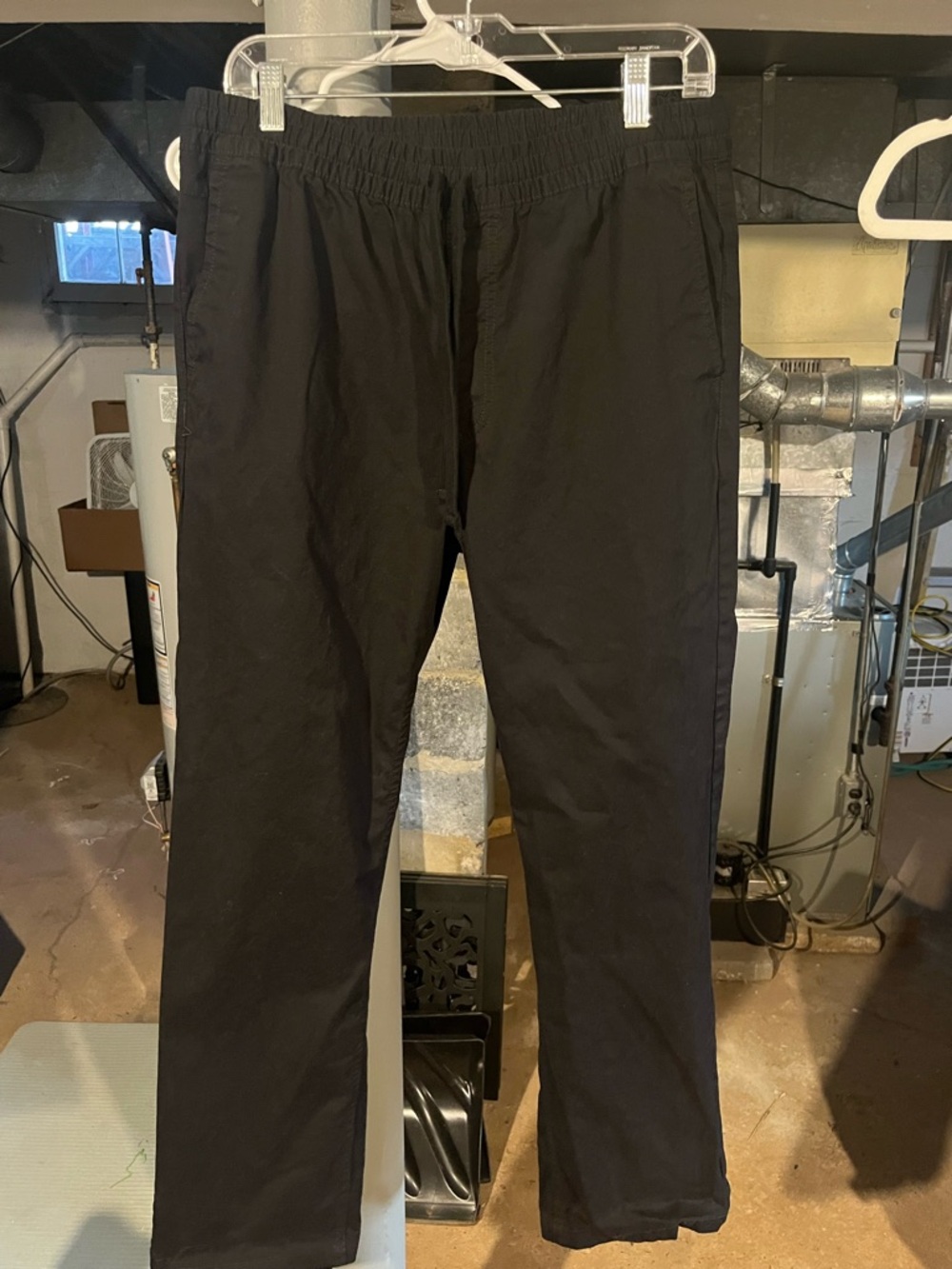 Vans Black Chino-Style Elastic Waist Pants
